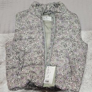 H&M Floral Print Puffer Vest